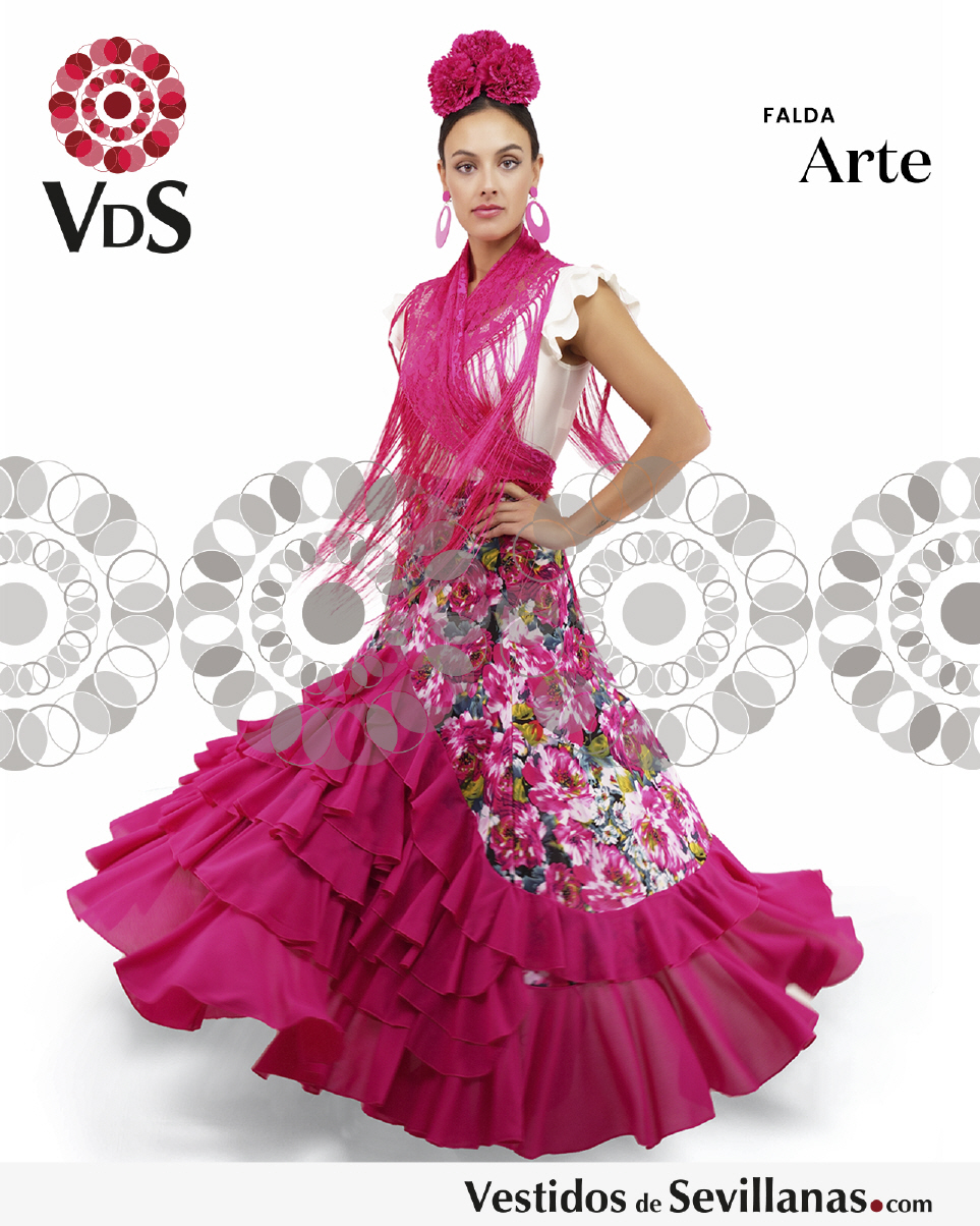 Falda de baile flamenco