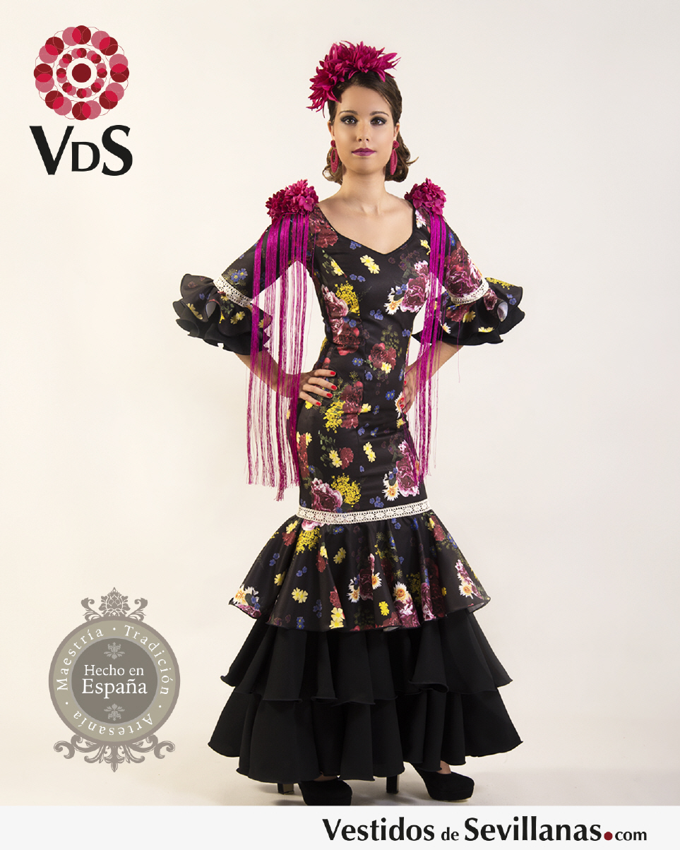 Trajes de flamenca negros