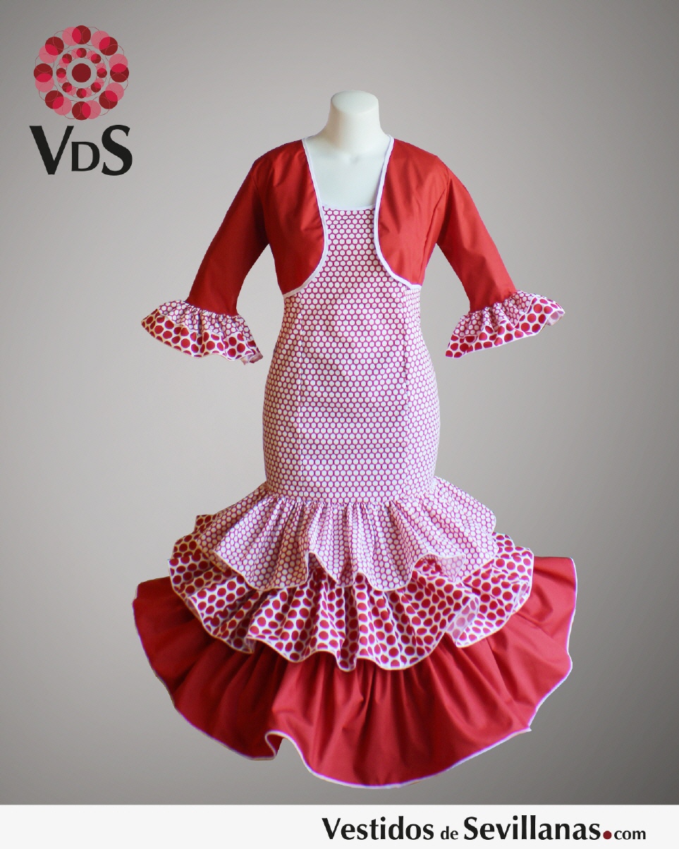 Traje de Flamenca mujer M&Aacute;LAGA (Largo)_3col