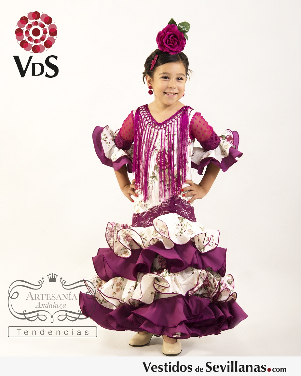 Traje Flamenca  SACROMONTE Plumeti Largo_3col