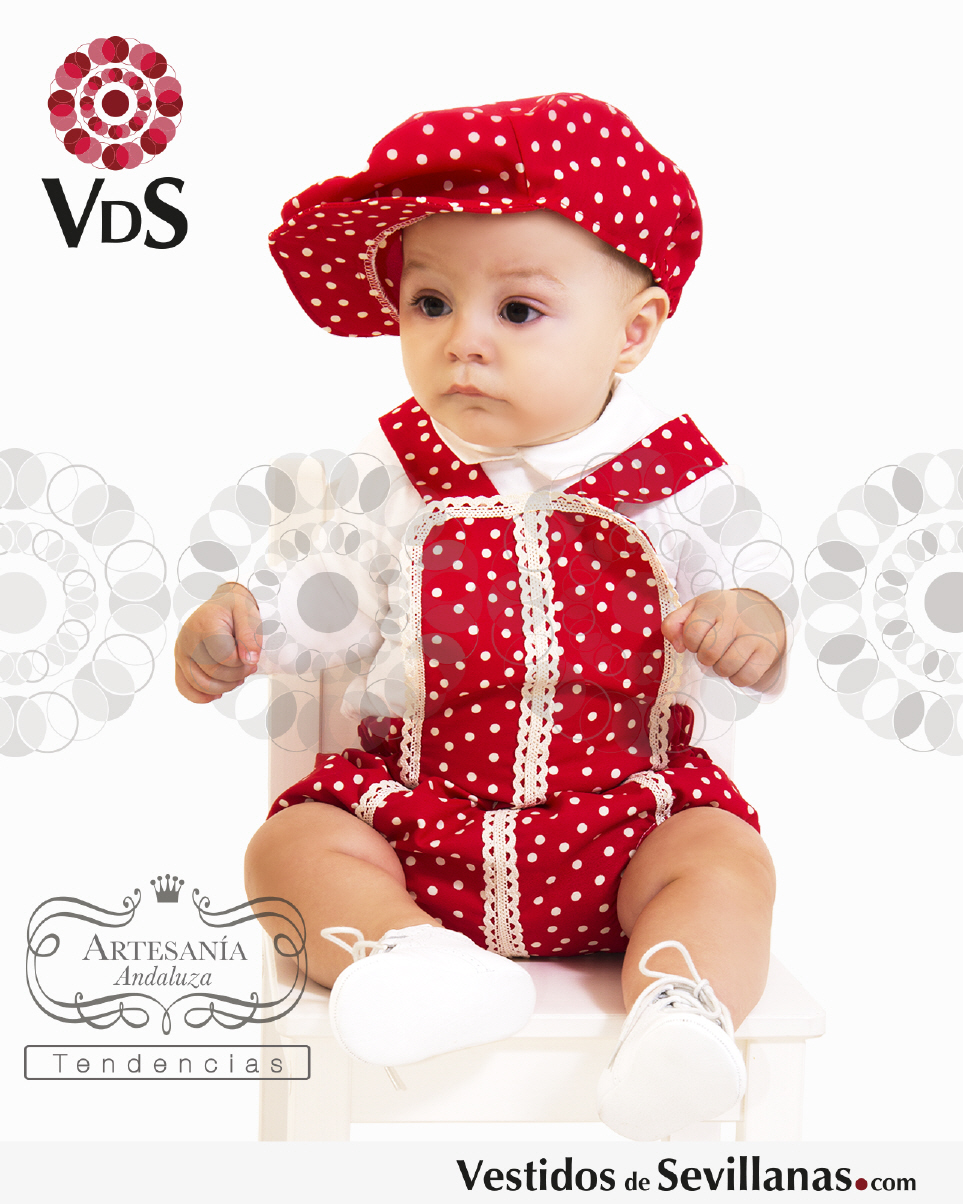 Pelele con gorra flamenco